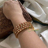 Single Line Kundan Bangle-Dice and Slice-G3614
